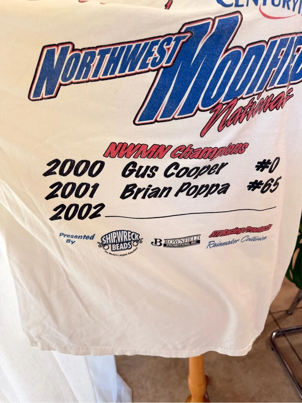 Vintage 2002 Northwest Modified Nationals Racing Tee XXL